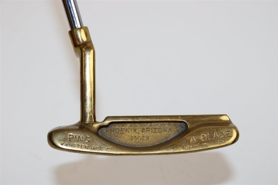 Danny Edwards' Personal Karsten Ping Gold Plated 1987 $1 Million PGA Tour Winner Putter