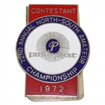 Champion Danny Edwards 1972 North & South Amateur Championship Contestant Badge/Clip