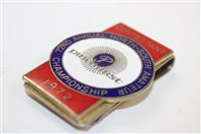 Champion Danny Edwards' 1972 North & South Amateur Championship Contestant Badge/Clip