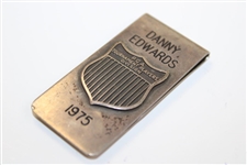Danny Edwards' Personal 1975 PGA Tournament Players Division Sterling Money Clip/Badge