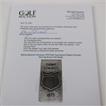 Danny Edwards' Personal 1975 PGA Tournament Players Division Sterling Money Clip/Badge