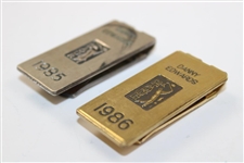 Danny Edwards' Personal 1985 & 1986 PGA Tour Member Money Clips/Badges