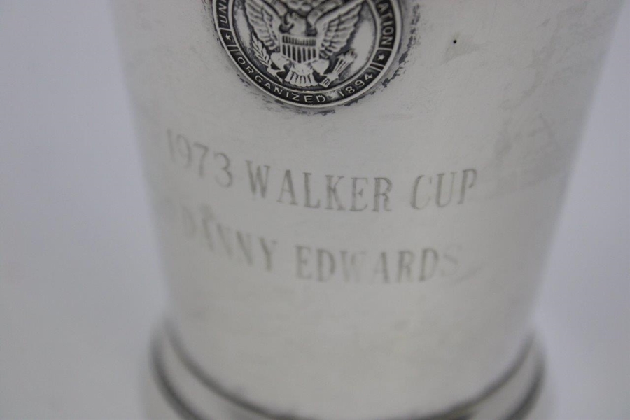 1973 The Walker Cup at the Country Club Team USA Sterling Silver Cup - Danny Edwards