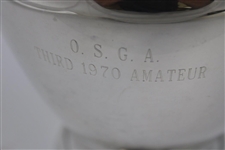 1970 O.S.G.A. Third Amateur Sterling Silver Pitcher Won by Danny Edwards