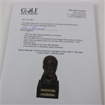 Danny Edwards' 1972 All-American Collegiate Team John F. Kennedy Trophy Award - Missing Label