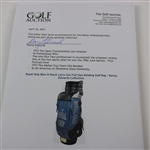 Royal Grip Blue & Black Larry Zee Full Size Belding Golf Bag - Danny Edwards Collection
