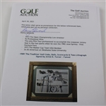 1989 'The Tradition' Golf Clubs, Balls, Scorecards & Tees Lithograph Signed by Artist B. Turner - Famed