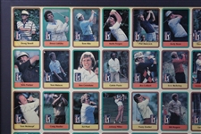 Complete Full Uncut Signed Ltd Ed 1981 Donruss PGA Tour Golf Card Sheet w/ Both Nicklaus' - Danny Edwards Collection JSA ALOA