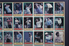 Complete Full Uncut Signed Ltd Ed 1981 Donruss PGA Tour Golf Card Sheet w/ Both Nicklaus' - Danny Edwards Collection JSA ALOA