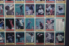 Complete Full Uncut Signed Ltd Ed 1981 Donruss PGA Tour Golf Card Sheet w/ Both Nicklaus' - Danny Edwards Collection JSA ALOA