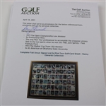 Complete Full Uncut Signed Ltd Ed 1981 Donruss PGA Tour Golf Card Sheet w/ Both Nicklaus' - Danny Edwards Collection JSA ALOA