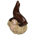 42nd Crosby Decanter with Seal on Rock - Missing Golf Ball - Danny Edwards Collection