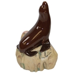 42nd Crosby Decanter with Seal on Rock - Missing Golf Ball - Danny Edwards Collection