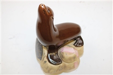 42nd Crosby Decanter with Seal on Rock - Missing Golf Ball - Danny Edwards Collection