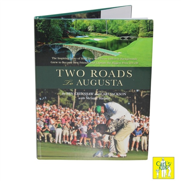 Augusta National Caddy Carl Jackson Signed Two Roads To Augusta Book JSA ALOA