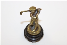 Boy Swinging A Club Mini Statue With Base