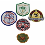 Lot Of 5 Assorted Golf Badges