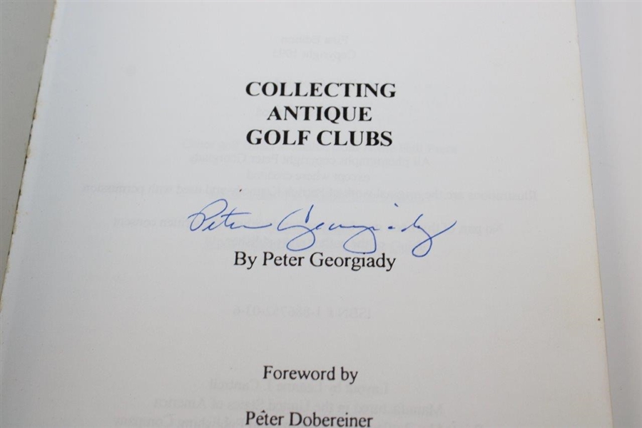 Peter Georgiady Signed 'Collecting Antique Golf Clubs' Booklet
