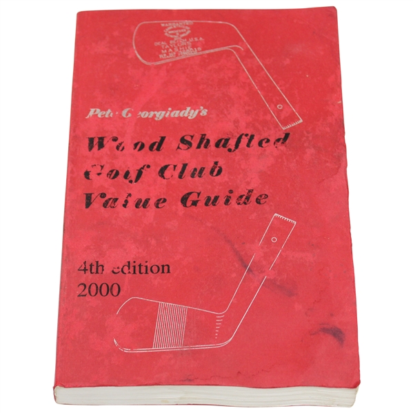 Peter Goergiady Signed 'Wood Shafted Golf Club Value Guide' Booklet JSA ALOA