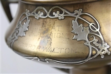 1913 Central Illinois Country Club Golf Association Sterling on Bronze Large Trophy