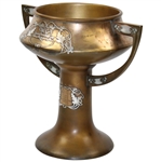 1913 Central Illinois Country Club Golf Association Sterling on Bronze Large Trophy