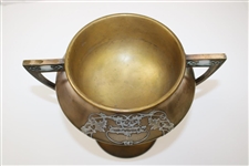 1913 Central Illinois Country Club Golf Association Sterling on Bronze Large Trophy