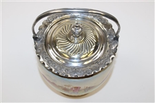 1895 William Wood and Co. Biscuit Barrel  with Horace Hutchinson Image