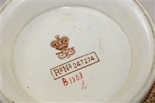 1895 William Wood and Co. Biscuit Barrel  with Horace Hutchinson Image