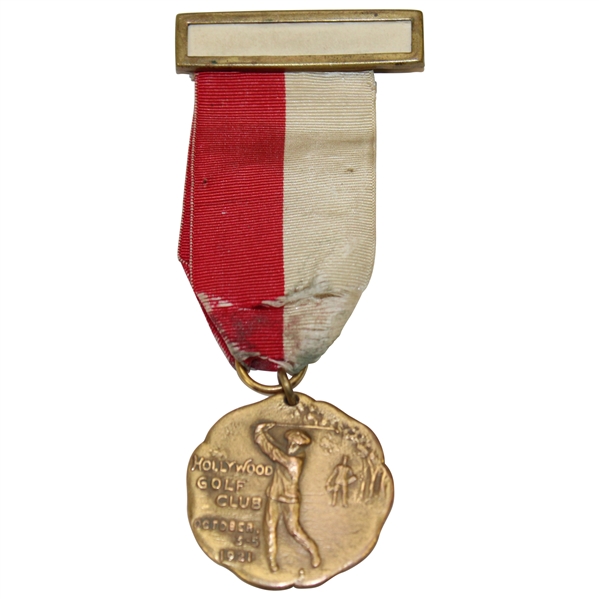 1921 Hollywood Golf Club Gold Filled Medal - USGA Women's Open Qualifying