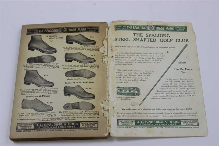 1918 Spalding’s Golf Guide