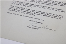 Tommy Armour Signed letter From December 18th, 1934 - MacGregor Content JSA ALOA