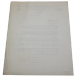 Tommy Armour Signed letter From December 18th, 1934 - MacGregor Content JSA ALOA