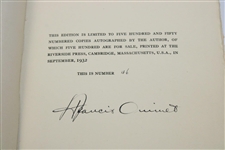 Francis Ouimet Signed 'A Game Of Golf' #46 with Slipcase JSA ALOA