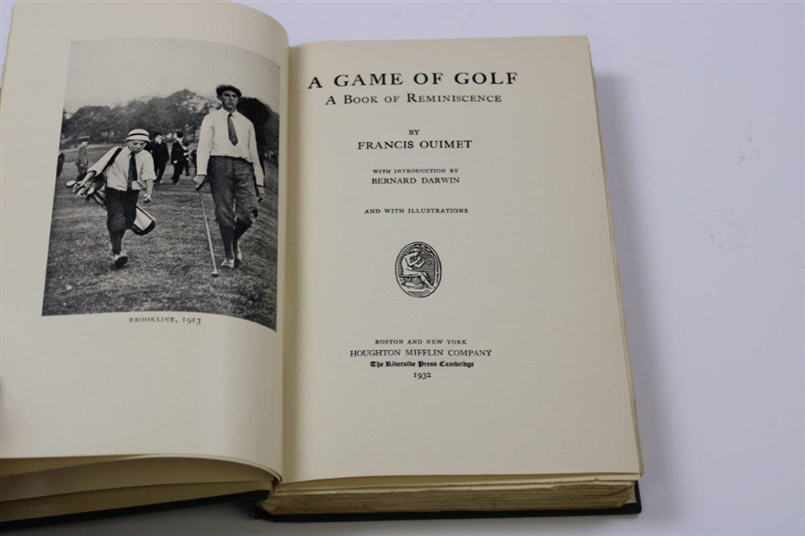 Francis Ouimet Signed 'A Game Of Golf' #46 with Slipcase JSA ALOA