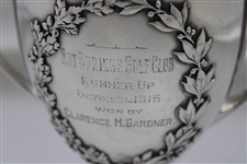 Hot Springs Golf Club Runner Up October 1915 Trophy