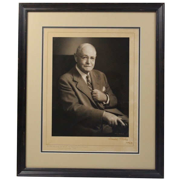 Donald Ross Signed Original Fabian Bachrach Portrait Photo With 1947 Inscription JSA ALOA