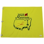 Jon Rahm Signed 2023 Masters Embroidered Flag JSA #AI77249