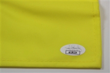 Hideki Matsuyama & Shota Hayafuji Signed 2021 Masters Embroidered Flag JSA #AJ28224