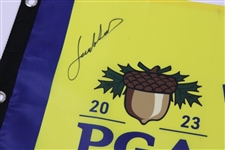 Jordan Spieth Signed 2023 PGA Championship at Oak Hill Flag JSA #AJ28232