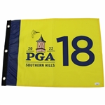 Justin Thomas Signed 2022 PGA Championship at Southern Hills Flag JSA #AJ28226