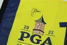 Justin Thomas Signed 2022 PGA Championship at Southern Hills Flag JSA #AJ28226