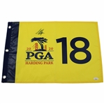 Collin Morikawa Signed 2020 PGA Championship at Harding Park Flag JSA #AJ28220