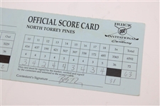 Payne Stewart (Marker) Signed 1998 Buick Inv. 1st Rd Bob Tway 63 Scorecard 