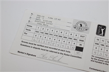 John Daly Signed 1998 BellSouth Classic 1st Rd Scorecard with Steve Stricker (Marker)