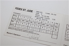 Nick Price Signed 1999 FedEx St. Jude Classic 3rd Rd with Davis Love III (Marker)