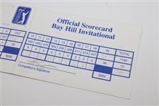 Paul Azinger Signed 1998 Bay Hill Inv. 1st Rd Scorecard with Loren Roberts (Marker)