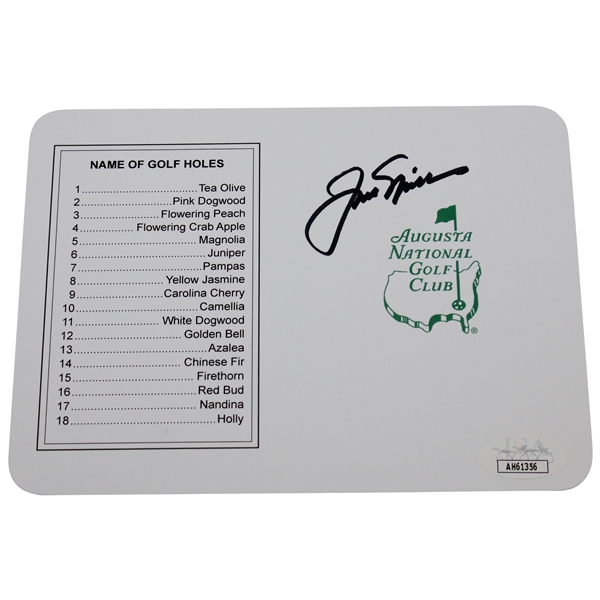 Jack Nicklaus Signed Augusta National Scorecard JSA #AH61356