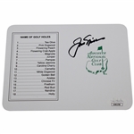 Jack Nicklaus Signed Augusta National Scorecard JSA #AH61356