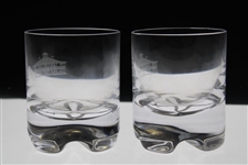 Pair of Augusta National Golf Club Clubhouse Rocks Glasses