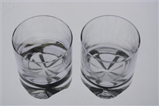 Pair of Augusta National Golf Club Clubhouse Rocks Glasses